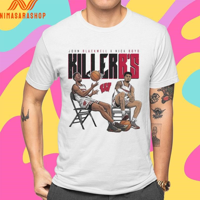 John Blackwell X Nick Boyd Killer B’s Wisconsin Badgers Men’s Basketball Shirts