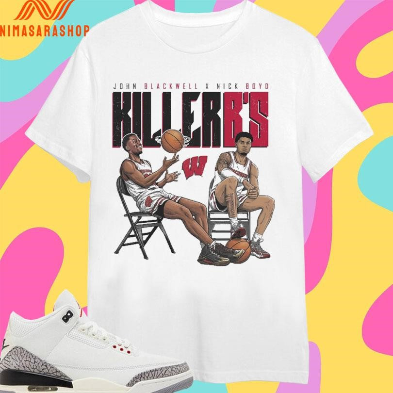 John Blackwell X Nick Boyd Killer B’s Wisconsin Badgers Men’s Basketball Shirts