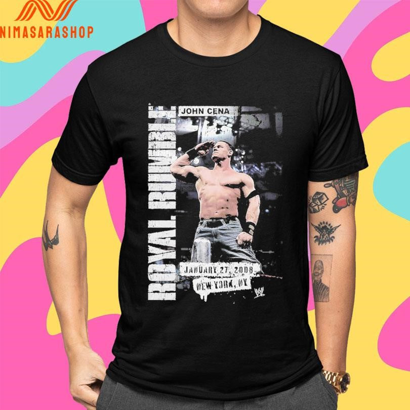 John Cena Royal Rumble January 27 2008 New York Ny Shirts
