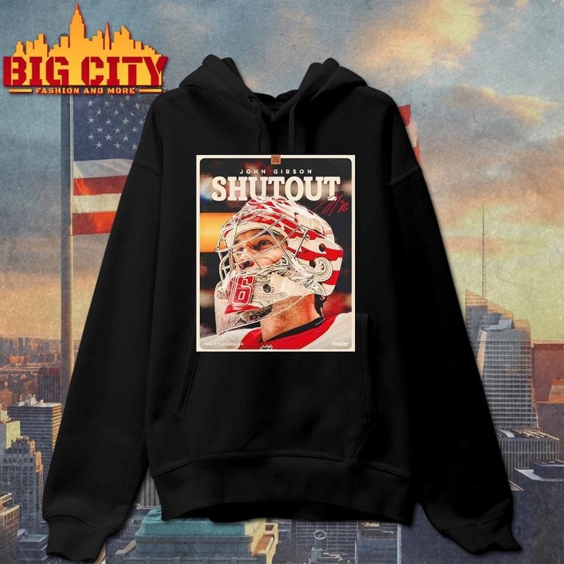 John Gibson Detroit Red Wings shutout signature Shirt