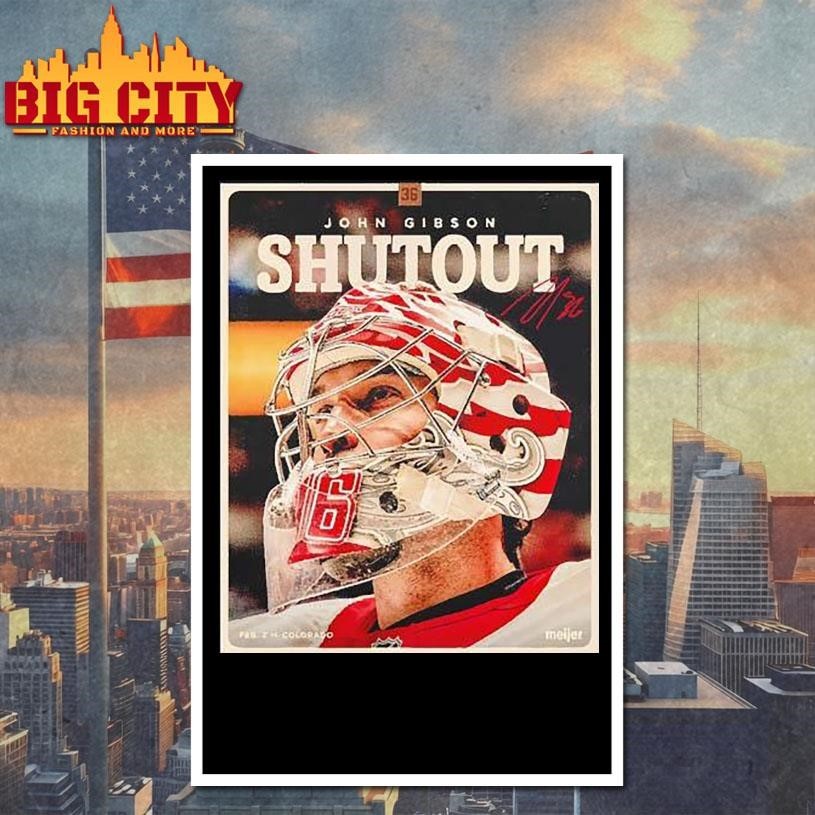 John Gibson Detroit Red Wings shutout signature Shirt