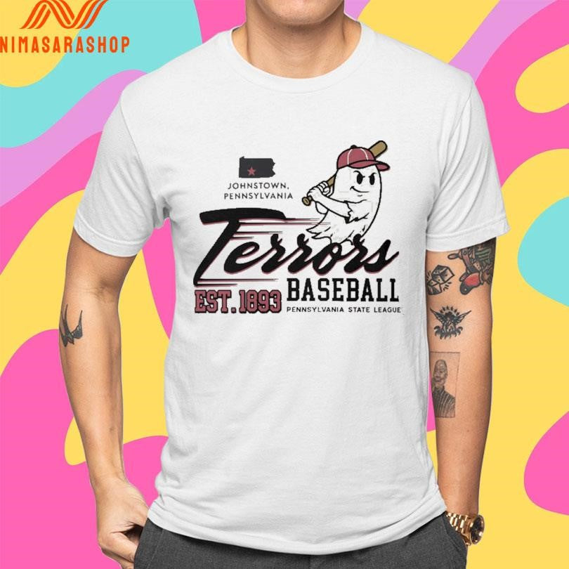 Johnstown Pennsylvania Terrors Baseball Pennsylvania State League Est 1893 Shirts