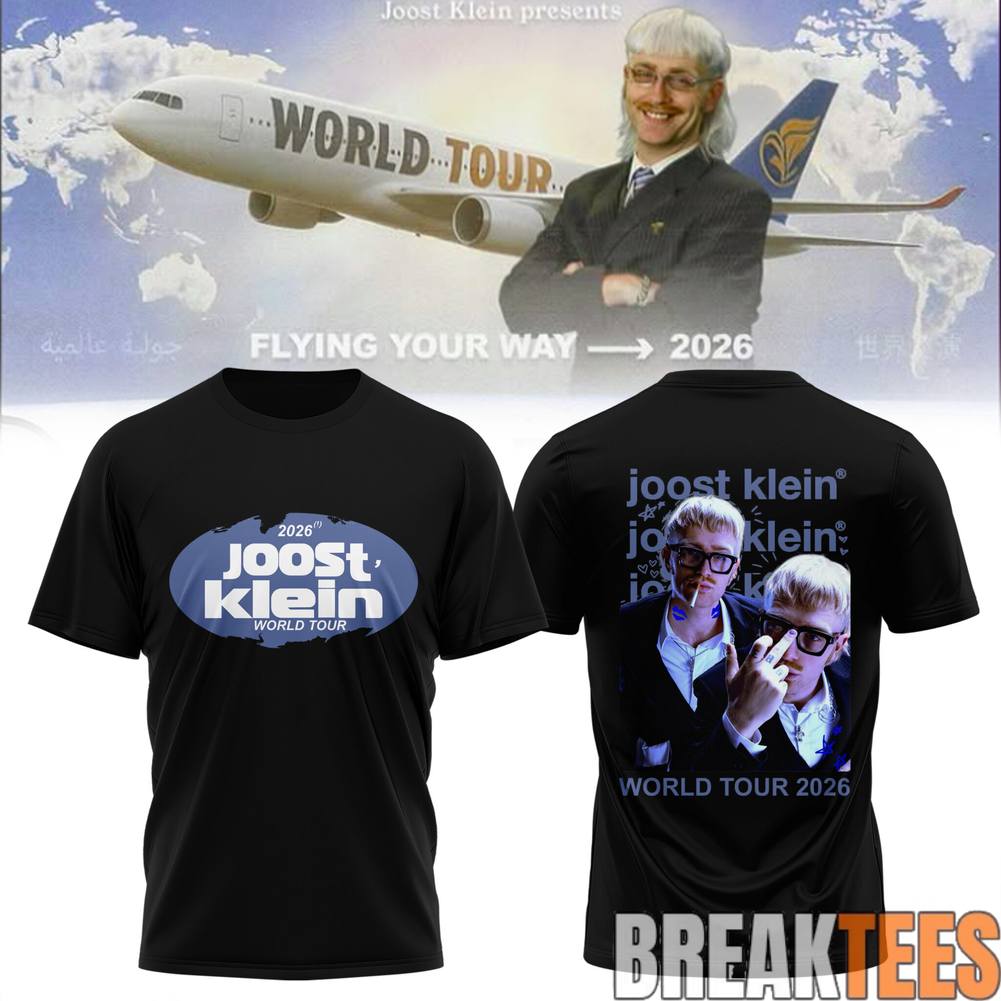 Joost Klein Flying Your Way World Tour 2026 Shirt
