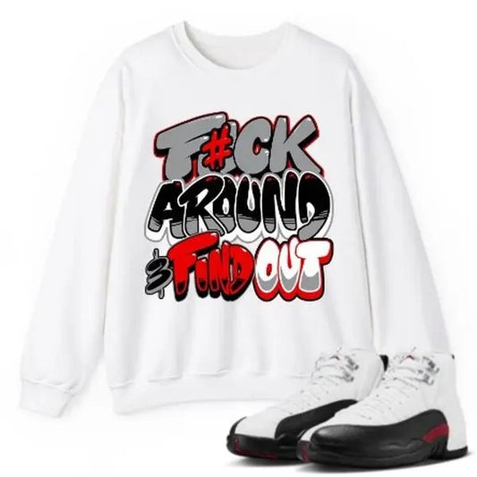 Jordan 12 Red Taxi 12s Sweatshirt To Match Sneaker Fuch Around