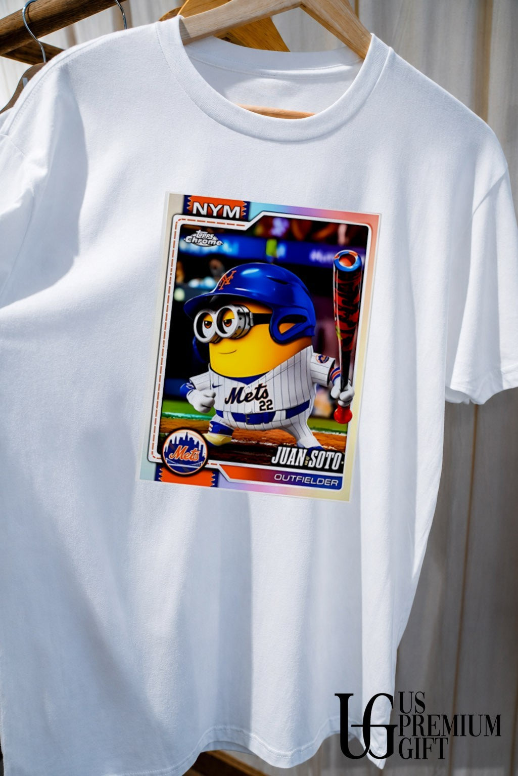 Juan Soto New York Mets baseball Topps Chrome Card shirt
