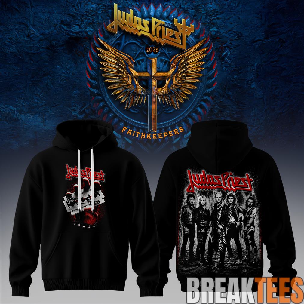 Judas Priest Faithkeepers 2026 Tour Rock Metal Black Edition Hoodie