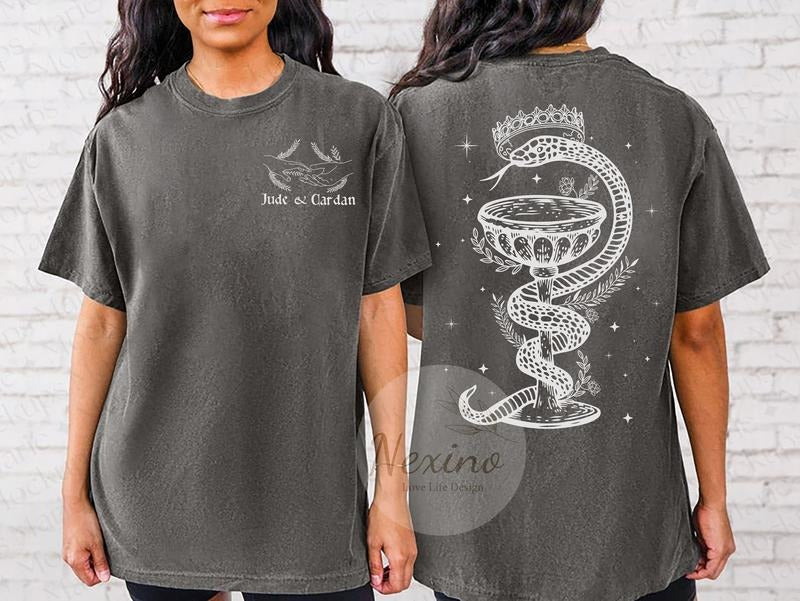 Jude and Cardan two Sides Inspired Crewneck Sweatshirt T-Shirt Best Price Hoodie | UrbanDripWear.com