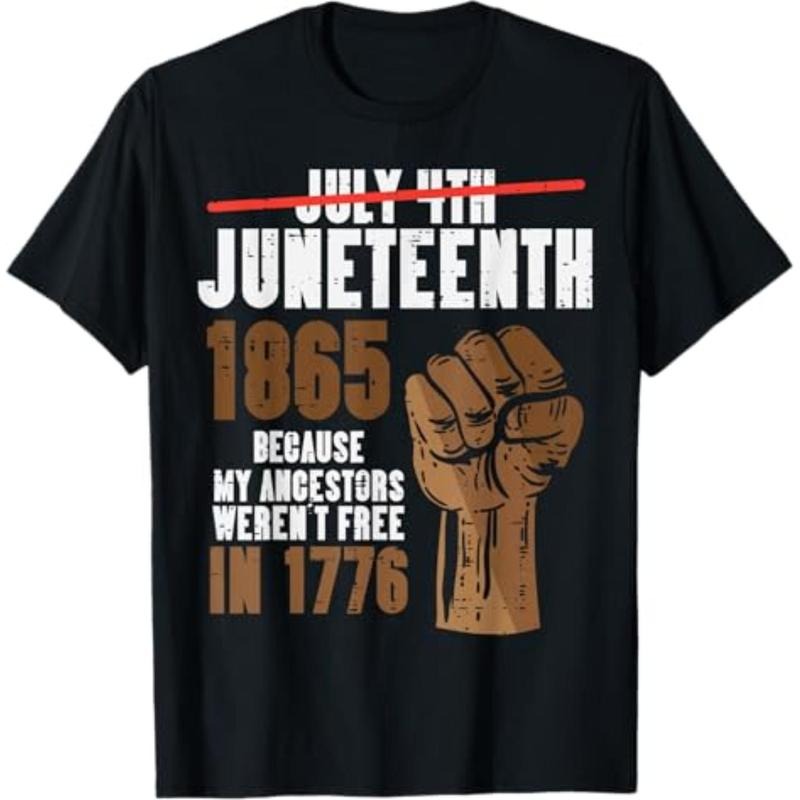 July 4th Juneteenth 1865 Black Fist June 19th Men Women Kids T-Shirt Hoodie, Sweatshirt | UrbanDripWear.com