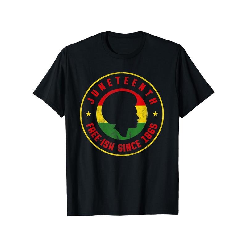 Juneteenth 1865 Freedom Day Black Pride T-Shirt, Men's and Women's Short Sleeve, Celebratory Graphic Design with...