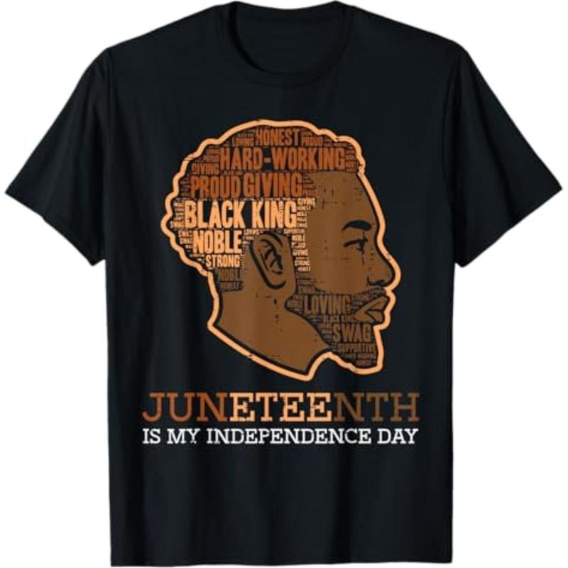 Juneteenth Black King Independence Day Melanin Dad Men Teens T-Shirt Hoodie, Sweatshirt | UrbanDripWear.com