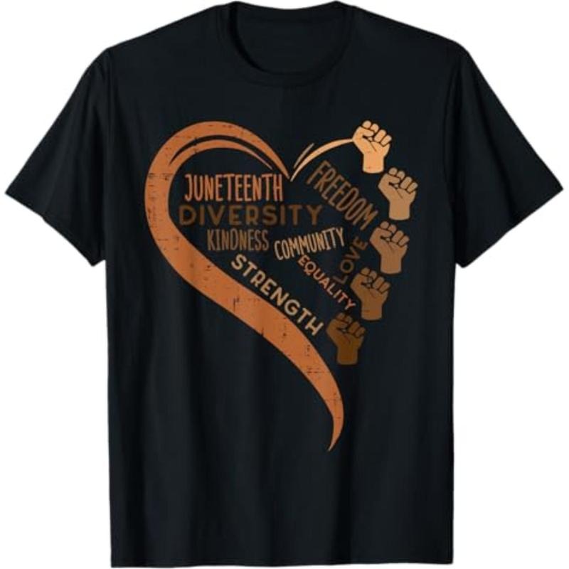 Juneteenth Heart Fists Black History Melanin Men Women Kids T-Shirt Hoodie, Sweatshirt | UrbanDripWear.com