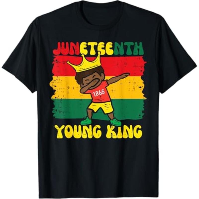 Juneteenth Young King Dab 1865 African Toddler Boys Kids T-Shirt Hoodie, Sweatshirt | UrbanDripWear.com