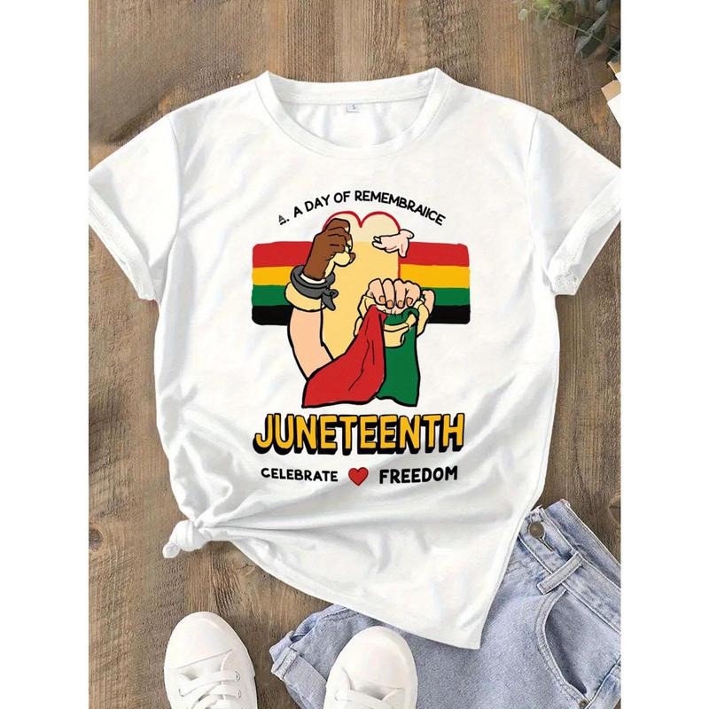 Round Neck T-shirt 100% Could you please provide the details or a description of the T-shirt'S design? Short Sleeve Tee...