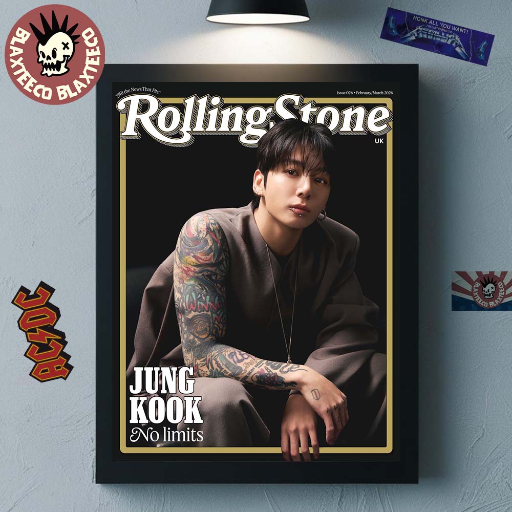 Jung Kook On The Cover Of The Rolling Stone UK No Limits Issue 026 February And March 2026 Home Decor Poster Canvas