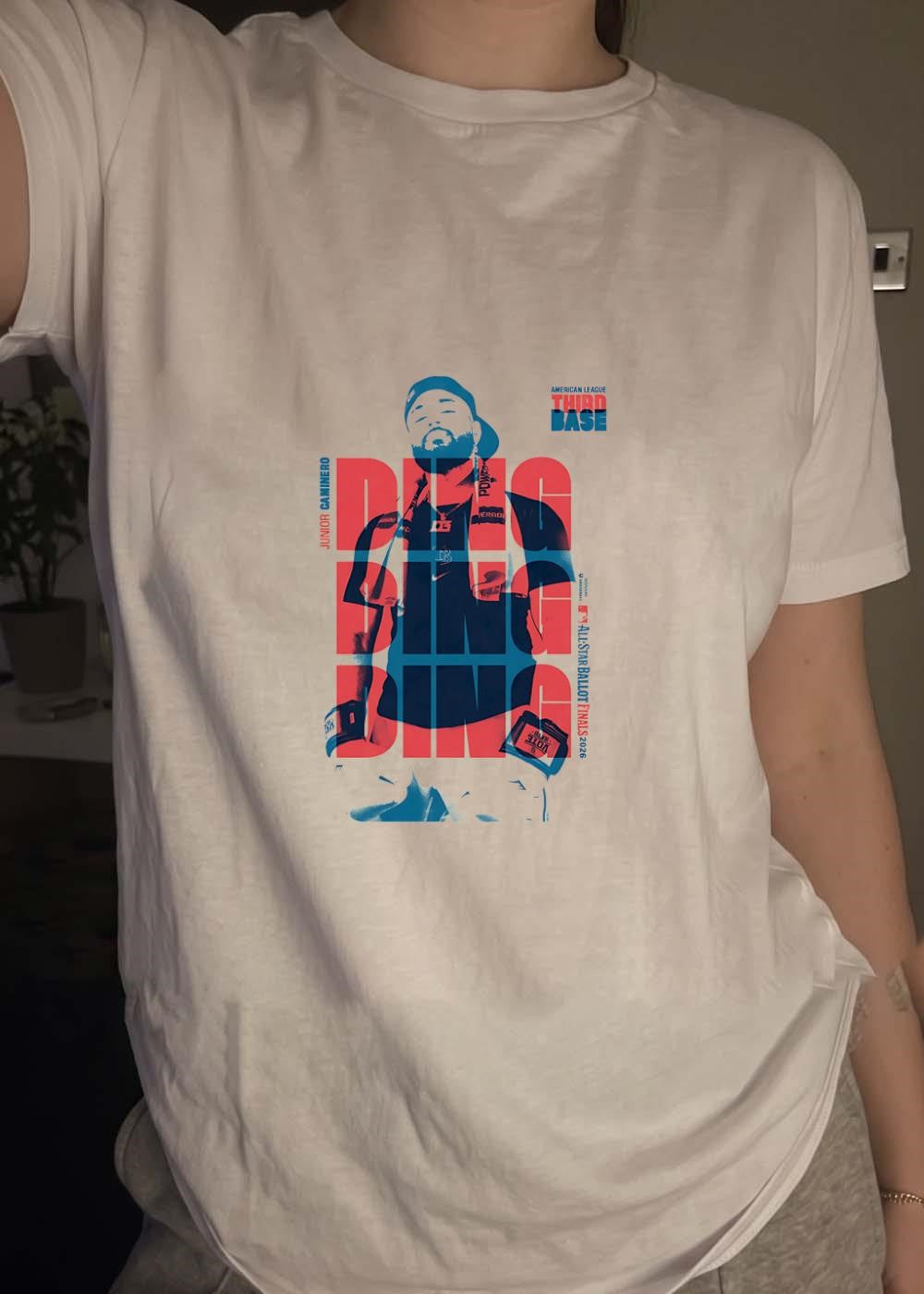 Junior Caminero American League Third Base Vote Ding Shirt