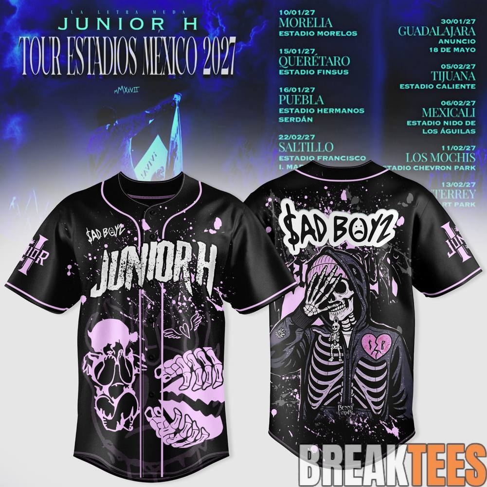 Junior H Sad Boyz Tour Estadios Mexico 2027 Jersey