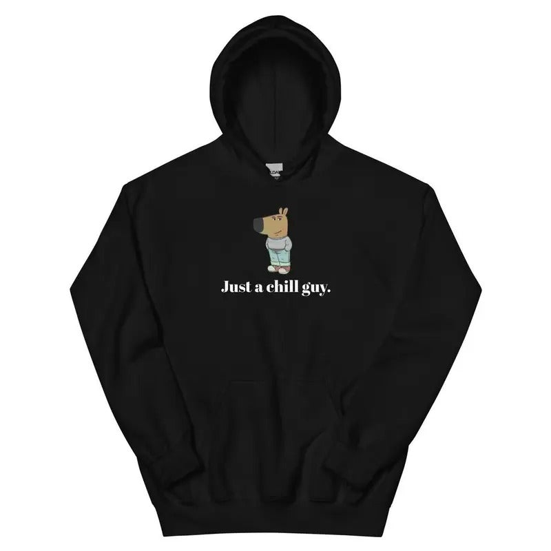 Just A Chill Guy Hoodie, Viral Trending Meme Shirt, Chill Guy Trend Shirt, Chill Guy Meme Shirt, Unisex Cotton Softstyle...