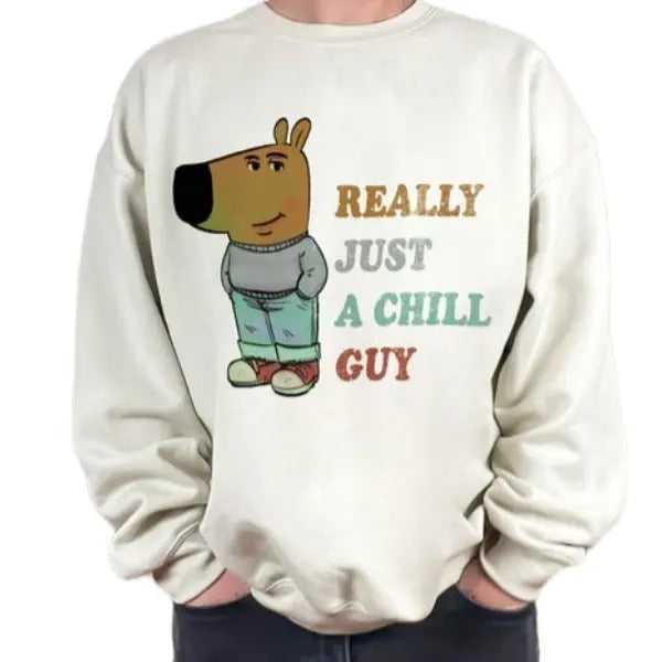 Just A Chill Guy Meme Shirt, Viral TikTok Shirt, Funny Unisex Shirt For Him Cotton unisex sweatshirt Hoodie