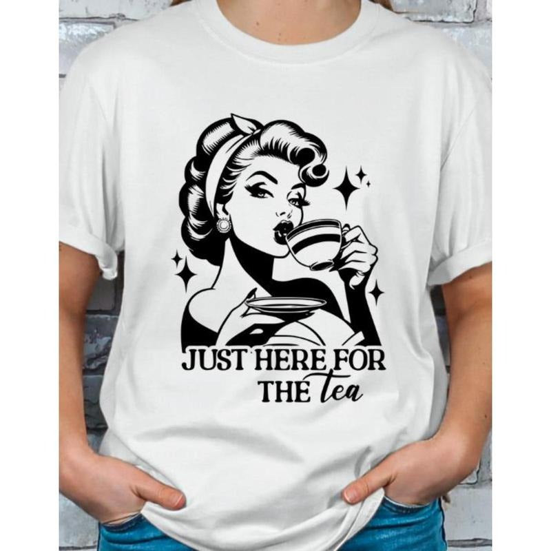 Just Here for the Tea Retro Style T-shirt Casual Comfortable style 02 Hoodie, Sweatshirt | UrbanDripWear.com