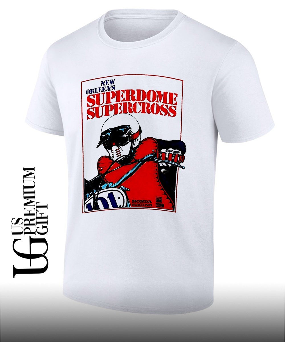 Justin Bieber wearing Orleans Super Dome Supercross shirt