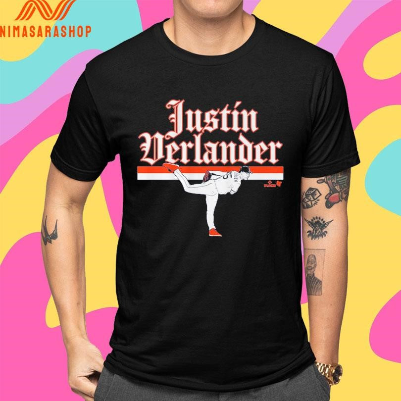Justin Verlander Detroit Tigers Ace Pose Shirts