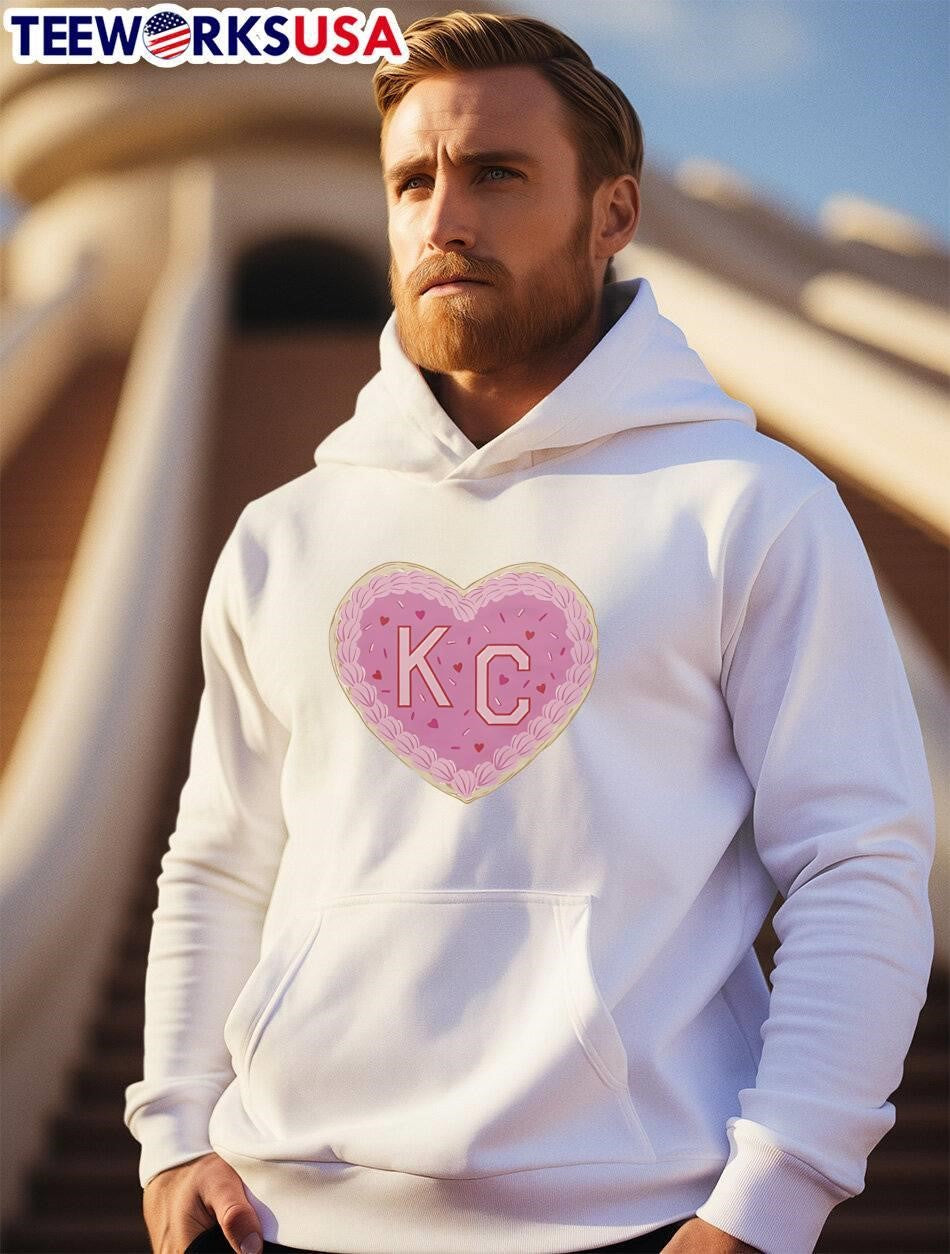 KC heart shape frosting decoration birthday party shirt