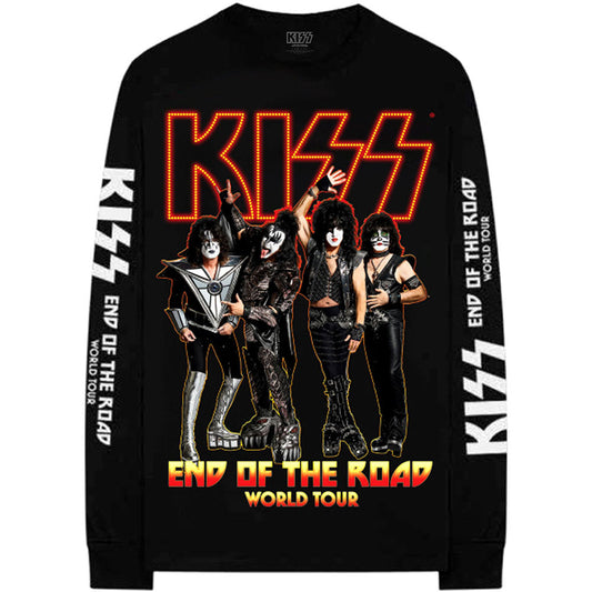 KISS | Official Band Long Sleeved T-Shirt | End Of The Road Tour (Back & Arm Print)