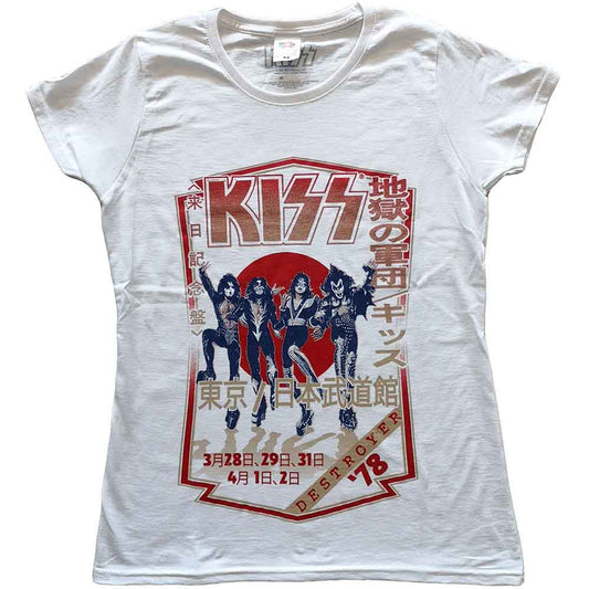 KISS Attractive T-Shirt, Destroyer Tour '78 Style001
