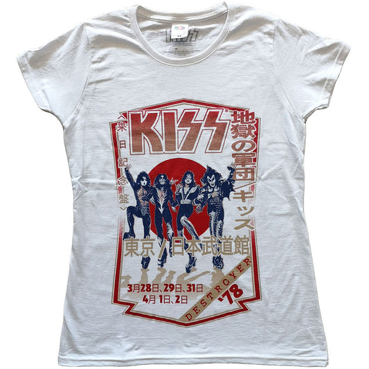 KISS Ladies T-Shirt: Destroyer Tour '78 Style001
