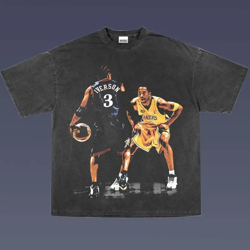 KOBE VS IVERSON 2.11 TEE | VINTAGE TEE GRAPHIC T-SHIRT SWEATSHIRT HOODIE | SPORT TEE -  GIFT FOR FAN | UrbanDripWear.com