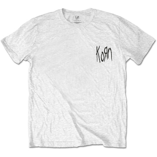 KORN Unisex T-shirt- Scratched Type (back printed)