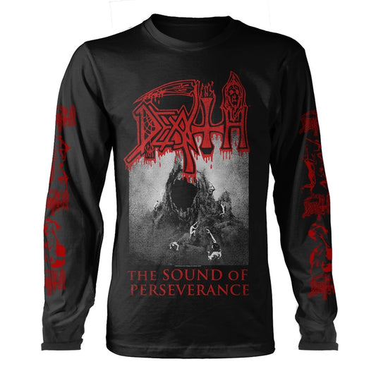 Death Unisex Long Sleeved T-shirt: The Sound Of Perseverance (back print)