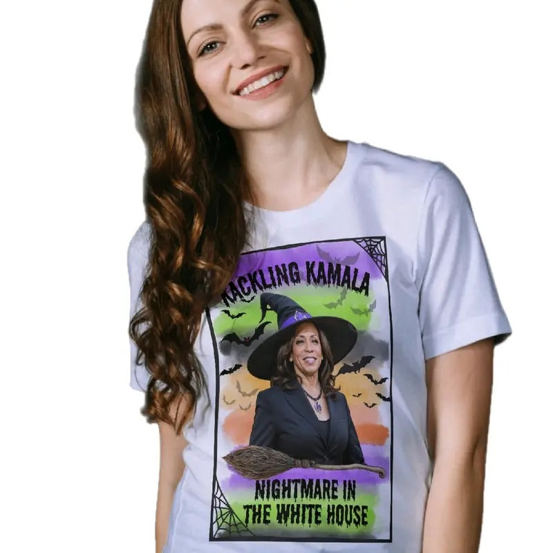 Kackling Kamala Nightmare in the White House Tshirt Hoodie, Sweatshirt | UrbanDripWear.com