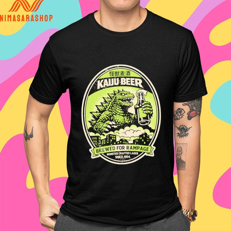 Kaiju Beer Brewed For Rampage Monster Crafted Lager Since 1954 Shirts