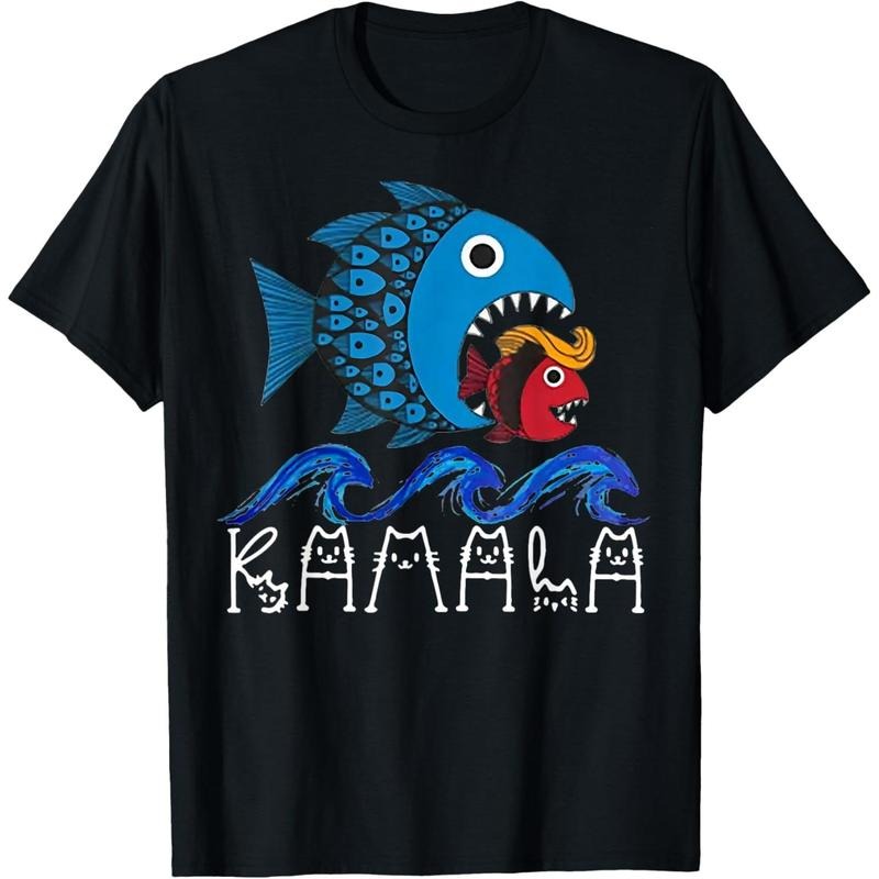 Kamala Fish Eat Fish T-Shirt made in usa Hoodie, Sweatshirt | UrbanDripWear.com