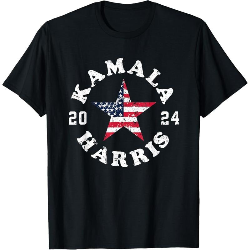 Kamala Harris 2024 President American Flag Vote Kamala T-Shirt made in usa Hoodie, Sweatshirt | UrbanDripWear.com