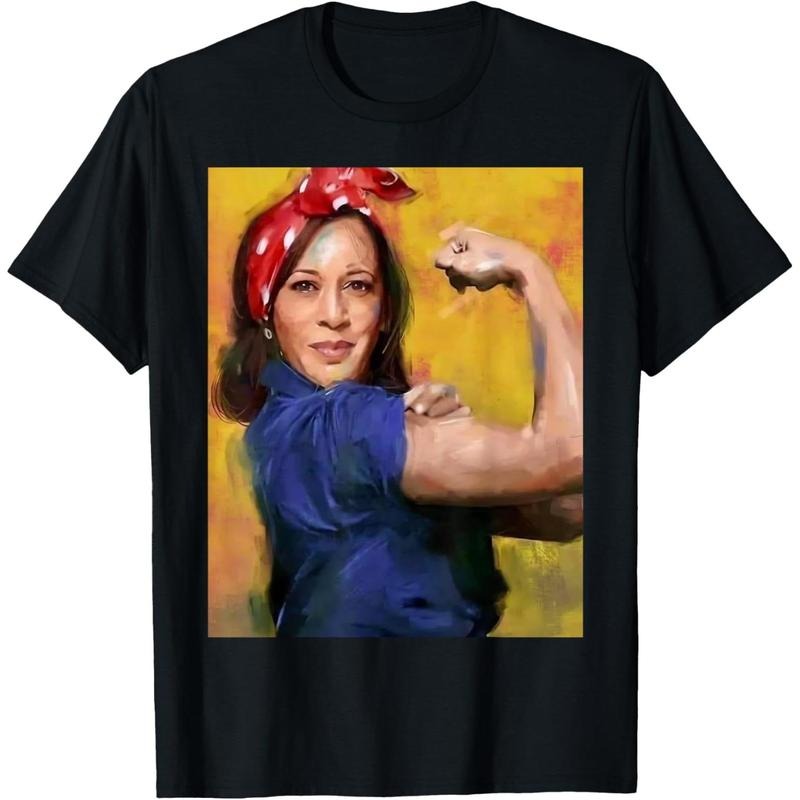 Kamala Harris 2024 Rosie The Riveter Childless Cat Lady Vote T-Shirt made in usa Hoodie, Sweatshirt | UrbanDripWear.com