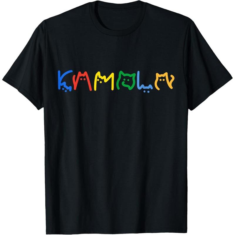 Kamala Harris Cat Lettering Funny T-Shirt made in usa Hoodie, Sweatshirt | UrbanDripWear.com