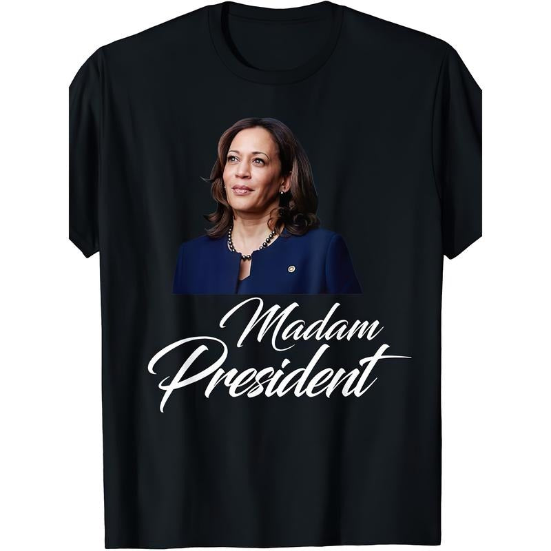 Kamala Harris Inauguration 2021 Madam Vice President T-Shirt Unisex Cotton Tee Graphic Art Black Tee Hoodie, Sweatshirt