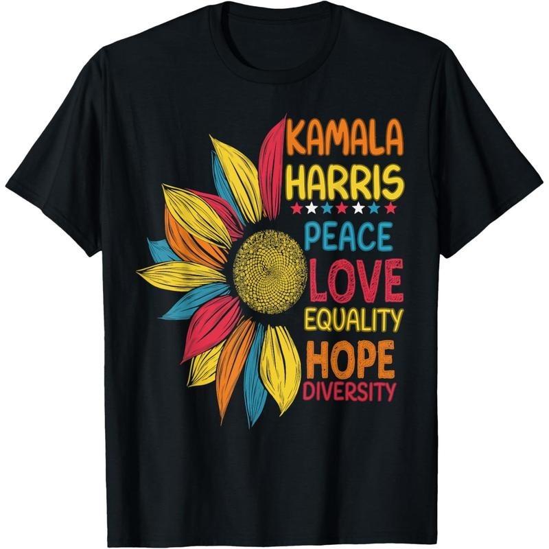 Kamala Harris Peace Love Equality Hope Diversity T-Shirt made in usa Hoodie, Sweatshirt | UrbanDripWear.com