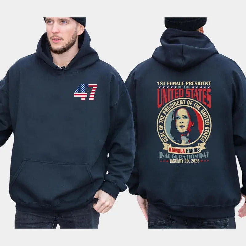 Kamala Harris Shirt, Madam T-Shirt Sweatshirt Hoodie, Harris Walz Shirt, Unisex Cotton Tops | UrbanDripWear.com