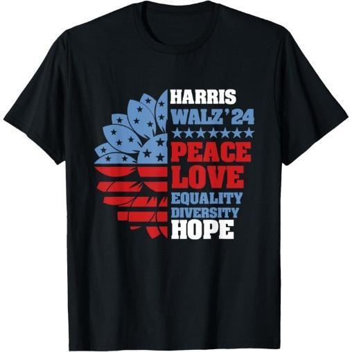 Kamala Harris Tim Walz 2024 Peace LGBT Harris Walz Waltz T-Shirt made in usastyle{n002}2 Hoodie, Sweatshirt