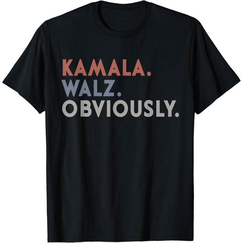Kamala Harris Tim Walz Obviously Vote Harris Waltz 2024 T-Shirt made in usa Hoodie, Sweatshirt | UrbanDripWear.com