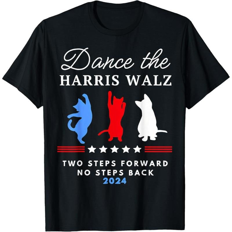 Kamala Harris Walz 2024 Waltz Dance 2 Steps Forward NOT Back T-Shirt made in usa Hoodie, Sweatshirt | UrbanDripWear.com