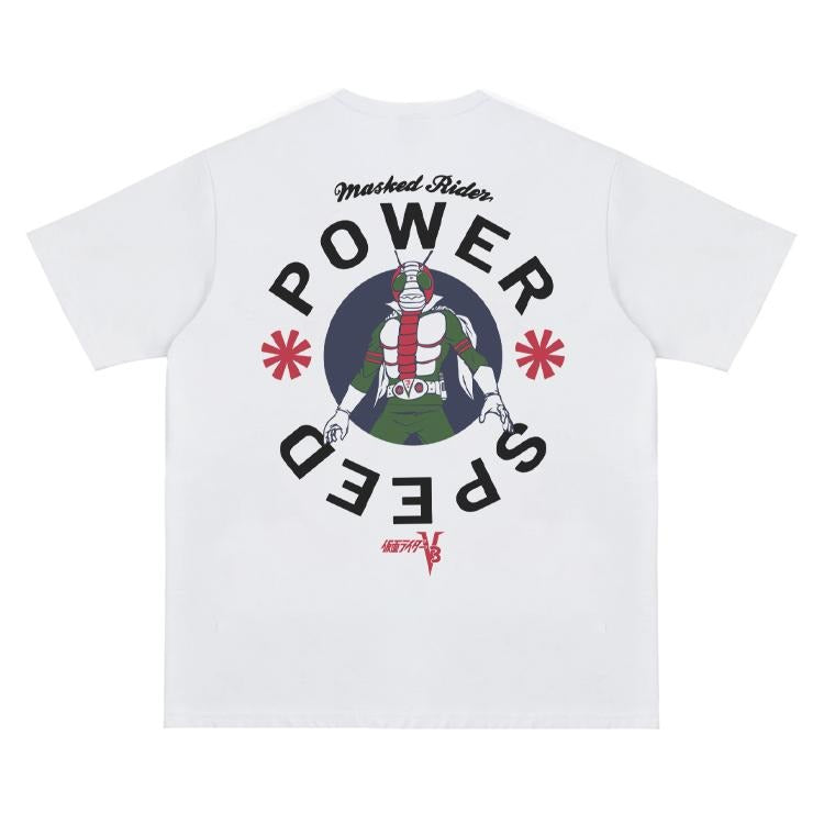 Kamen Rider "V3" Vintage Oversized Tee Anime T-shirt 100% Cotton Original Design Men's Top for Fans Menswear Tshirt...