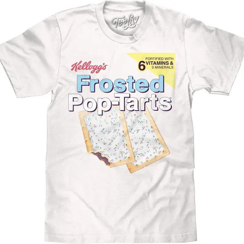 Kellogg's Frosted Pop Tarts T-Shirt - White Hoodie, Sweatshirt | UrbanDripWear.com