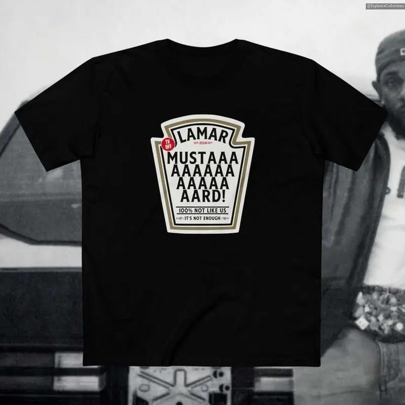 Kendrick Lamar Mustard Tee, TV Off Lyrics T-shirt, Lamar Rap God shirt, Kendrick Fan Merch , Global Trending Outfits...