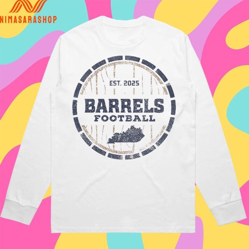 Kentucky Barrels Distillery Circle Youth Football Est 2025 Shirts