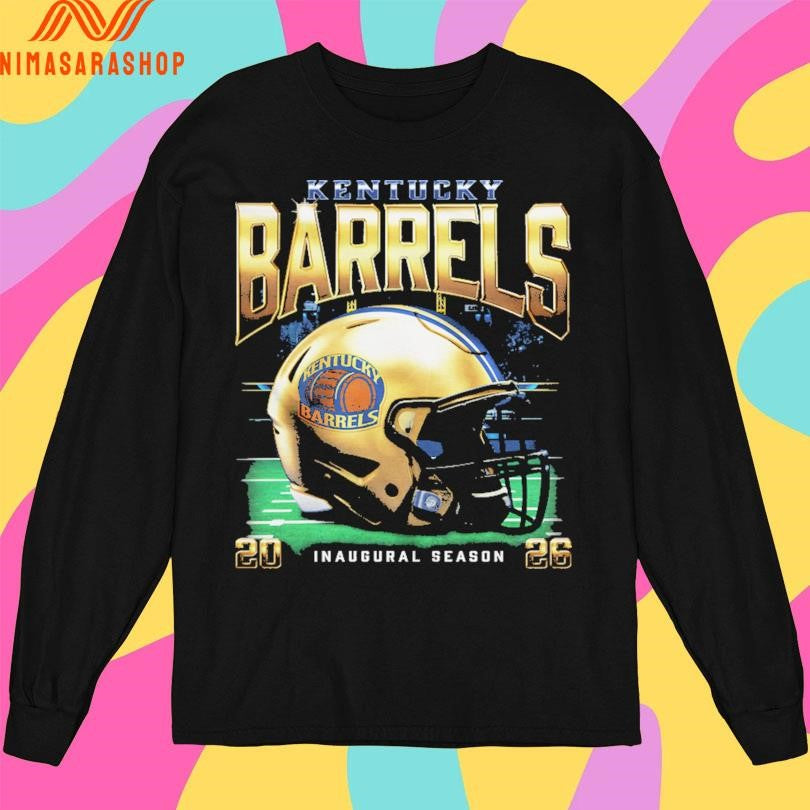 Kentucky Barrels Inaugural Season Schedule 2026 Helmet Football Shirts