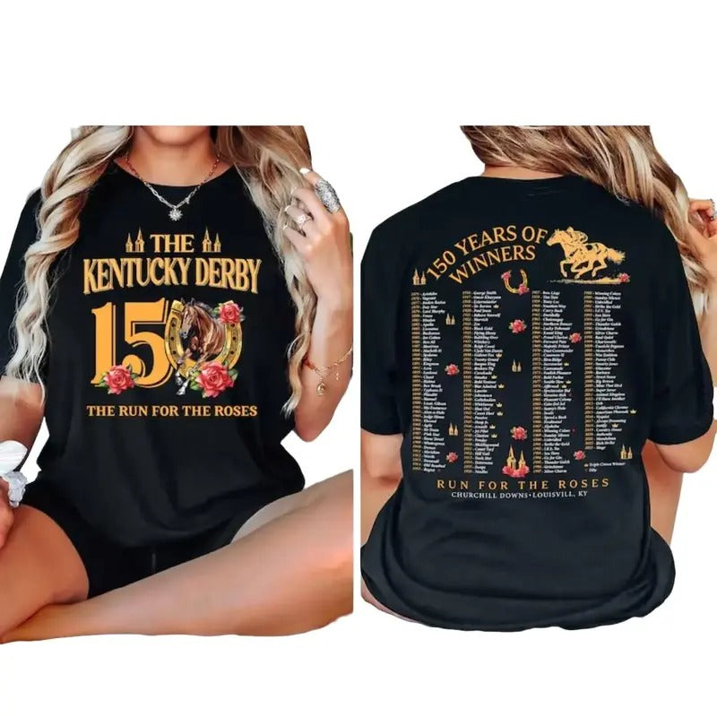 Kentucky Derby Color Art Shirt, Celebrating 150 Years KY Derby Shirt, Kentucky Horse Racing Weekend, Color Derby 150...